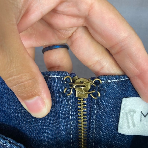 MINKPINK Women Denim Jean Bodycon Dress in Dark Wash Size Medium - Picture 7 of 10